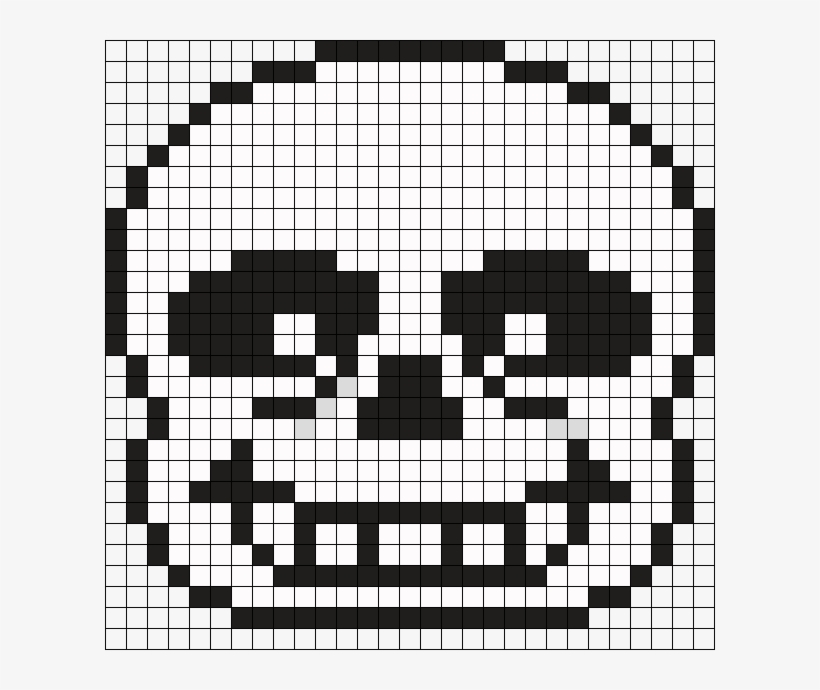Sans Unangered Perler Bead Pattern / Bead Sprite - Sans Pixel Art, transparent png #1877816