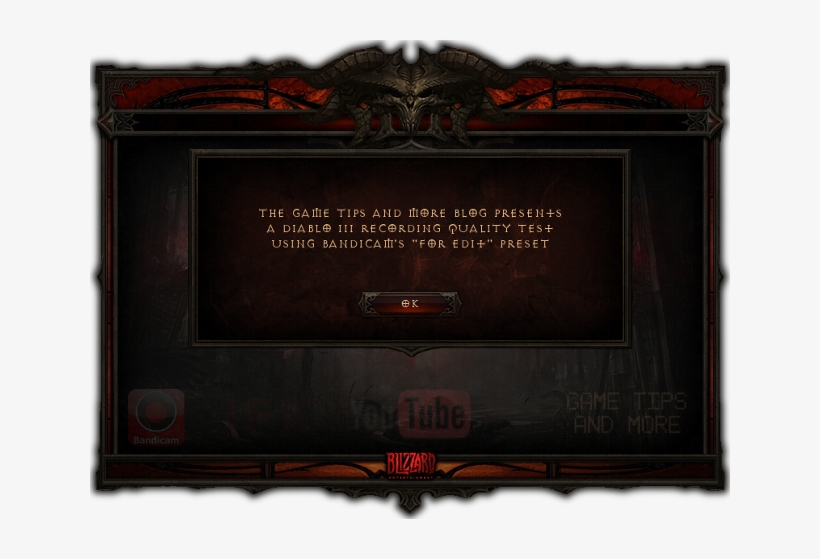 Diablo Iii And Bandicam's "for Edit" Preset / Youtube - Illustration, transparent png #1877977