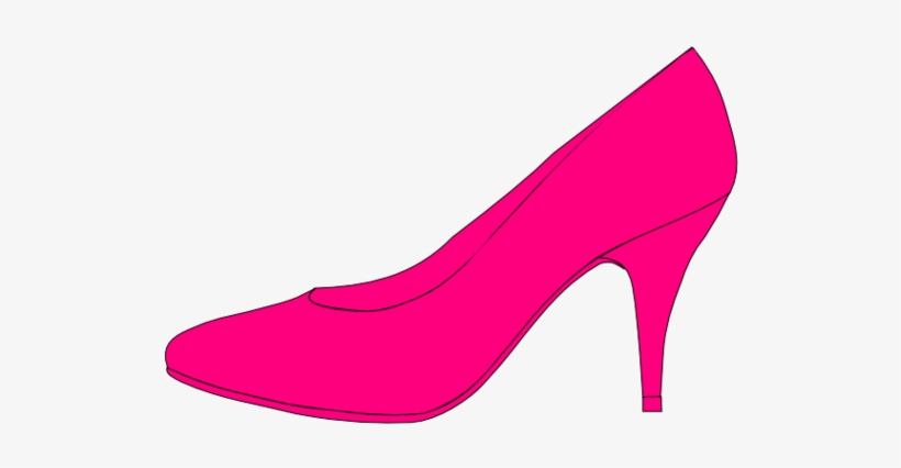 Cinderella Slipper Clipart - Pink Shoe Clipart, transparent png #1878062