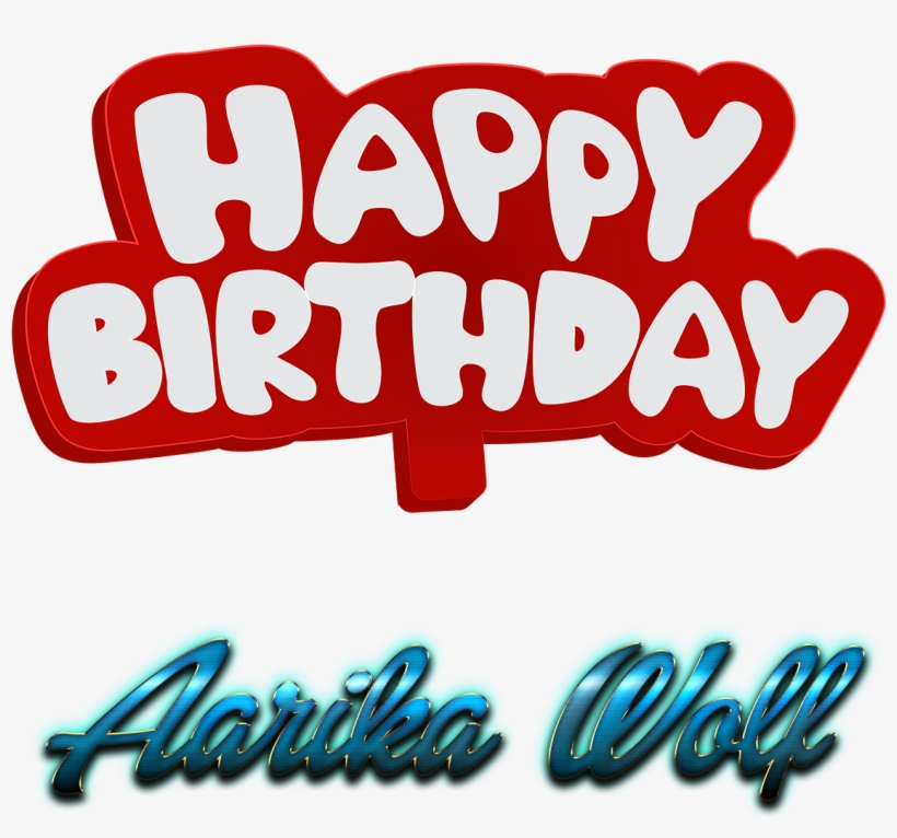 Aarika Wolf 3d Letter Png Name - Happy Birthday Dita, transparent png #1878612