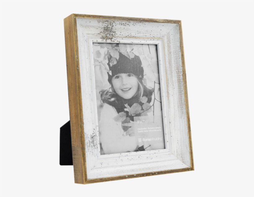 Rustic White Photo Frame - Picture Frame, transparent png #1878614