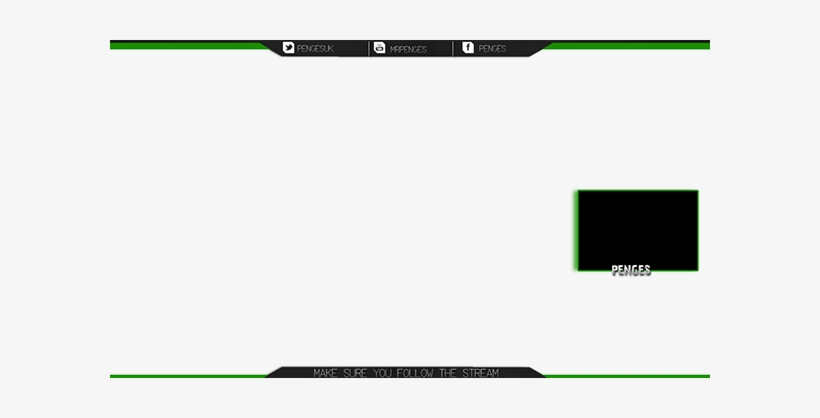 Battlefield 1 Twitch Overlay Overlays For Twitch - Green And Black Twitch Overlay, transparent png #1878922