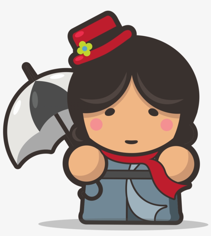 Mary Poppins - Cartoon, transparent png #1879287