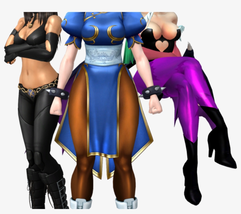 Marvel Vs Capcom Chun Li, Morrigan And X 23 By Caliburwarrior - Marvel Vs. Capcom, transparent png #1879586