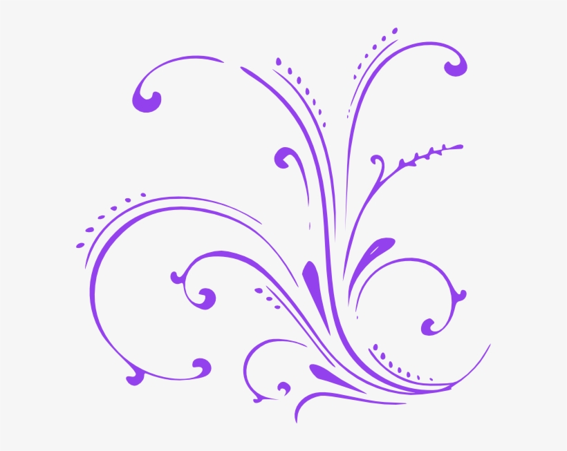 Purple Butterfly Scroll Clip Art, transparent png #1879669