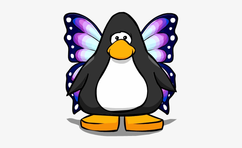 Purple Butterfly Wings Pc - Club Penguin, transparent png #1879978