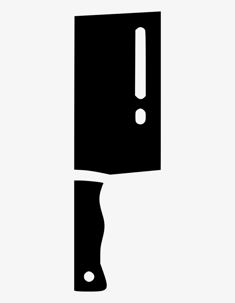 Chef Knife Cut Butcher Cook Comments - Silhouette, transparent png #1880418