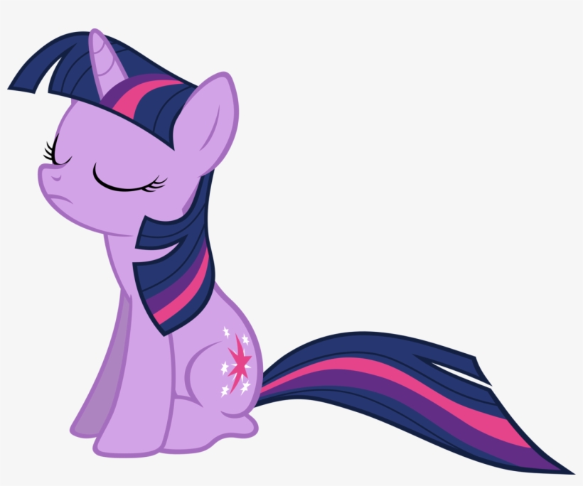 Scrimpeh, Eyes Closed, Female, Safe, Simple Background, - Princess Twilight Sparkle Sitting, transparent png #1880687