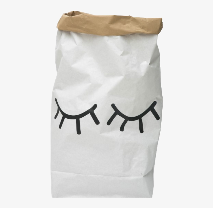 Tellkiddo Paper Bag Closed Eyes - Paper Sack, transparent png #1880857