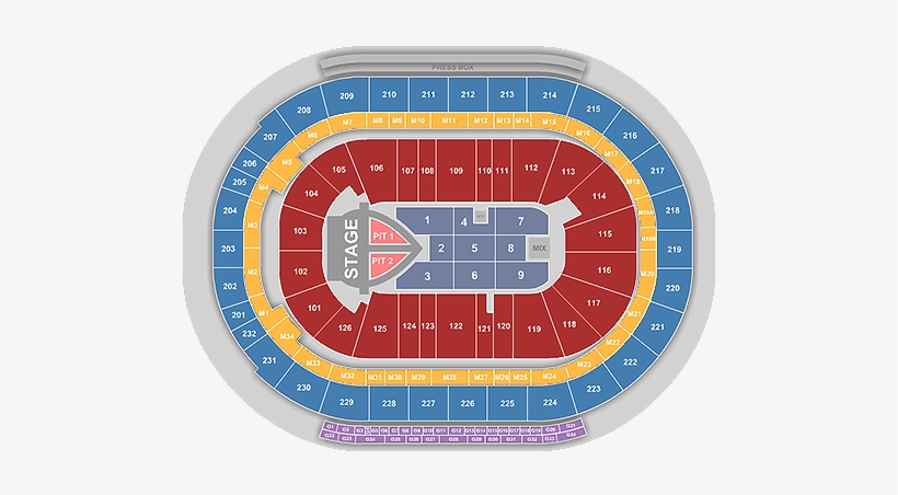 P Nk - Section 229 Little Caesars Arena, transparent png #1880932