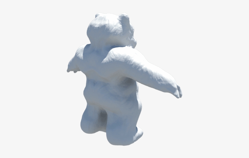 Started On Scultping The Body Of The Ewok To Get The - Snow, transparent png #1880933