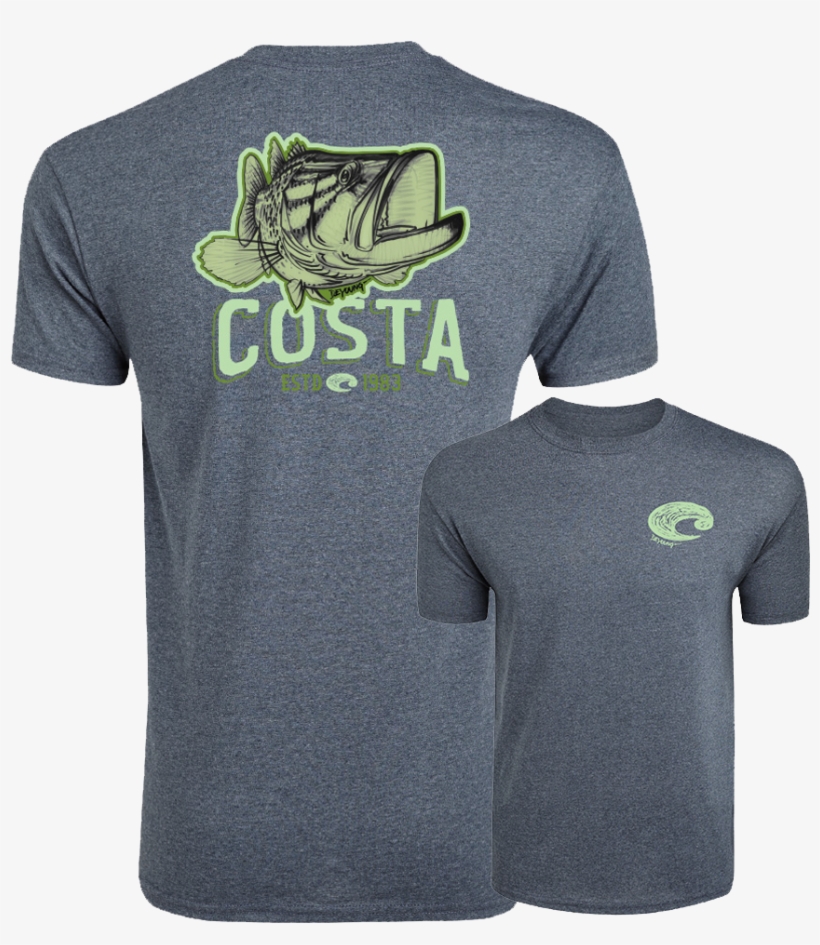 Deyoung Bass Short Sleeve T-shirt - Trout - Short Sleeve, transparent png #1881325