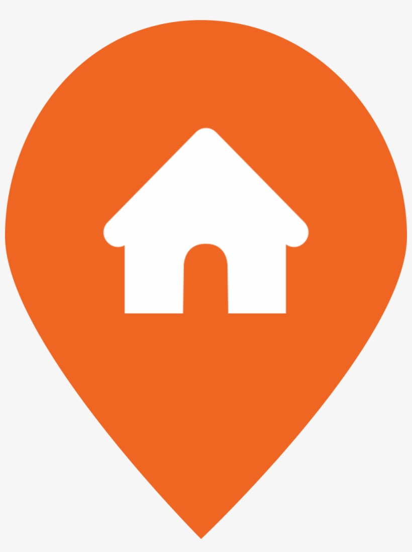 Property Survey Icon - Location Symbol Vector Orange, transparent png #1881718