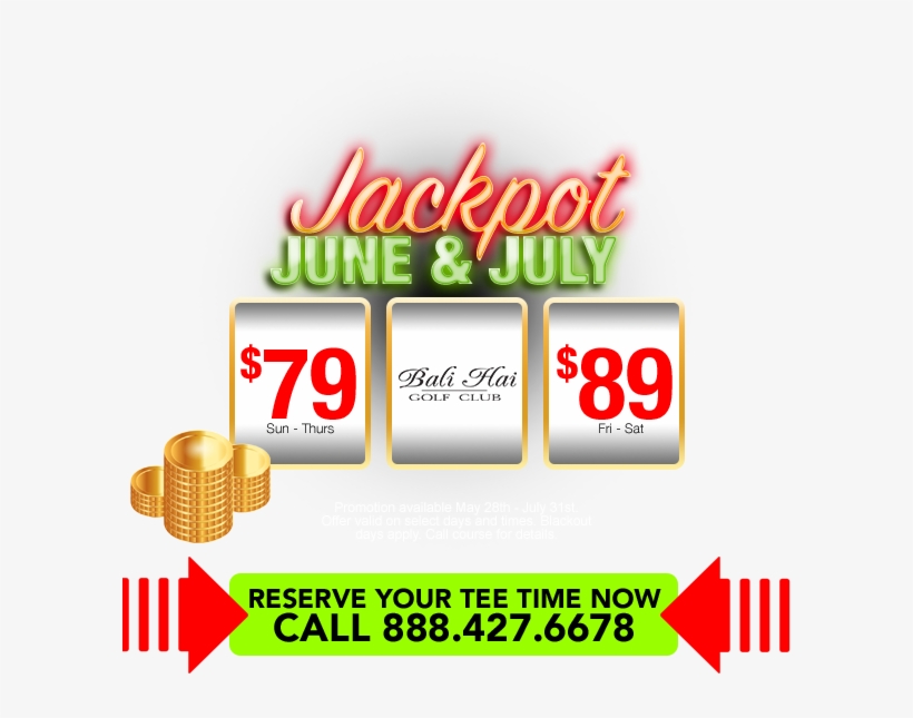 Jackpot Bali Hai Golf Club 2018 05 14t09 - Bali Hai Golf Club, transparent png #1882120