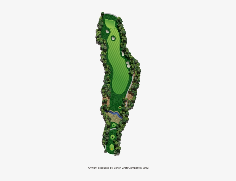 Let The Tee Shot Favor The Center To Left Side Of The - Crocodile, transparent png #1882493