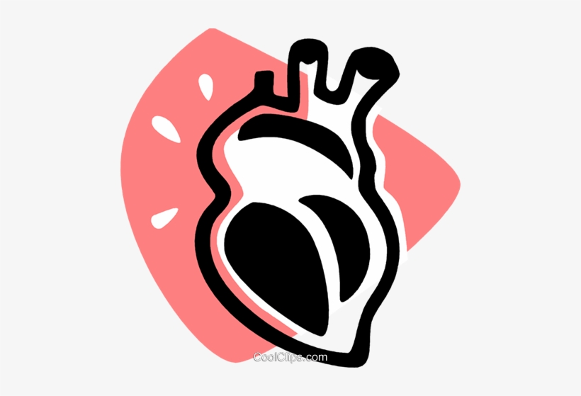 Human Heart Royalty Free Vector Clip Art Illustration - Human Heart Clipart Png Free, transparent png #1882827