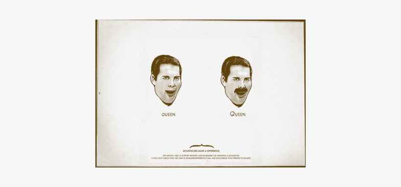 But For Some Reason, Freddie Was Elevated To Unofficial - Moustaches Make A Difference, transparent png #1882881