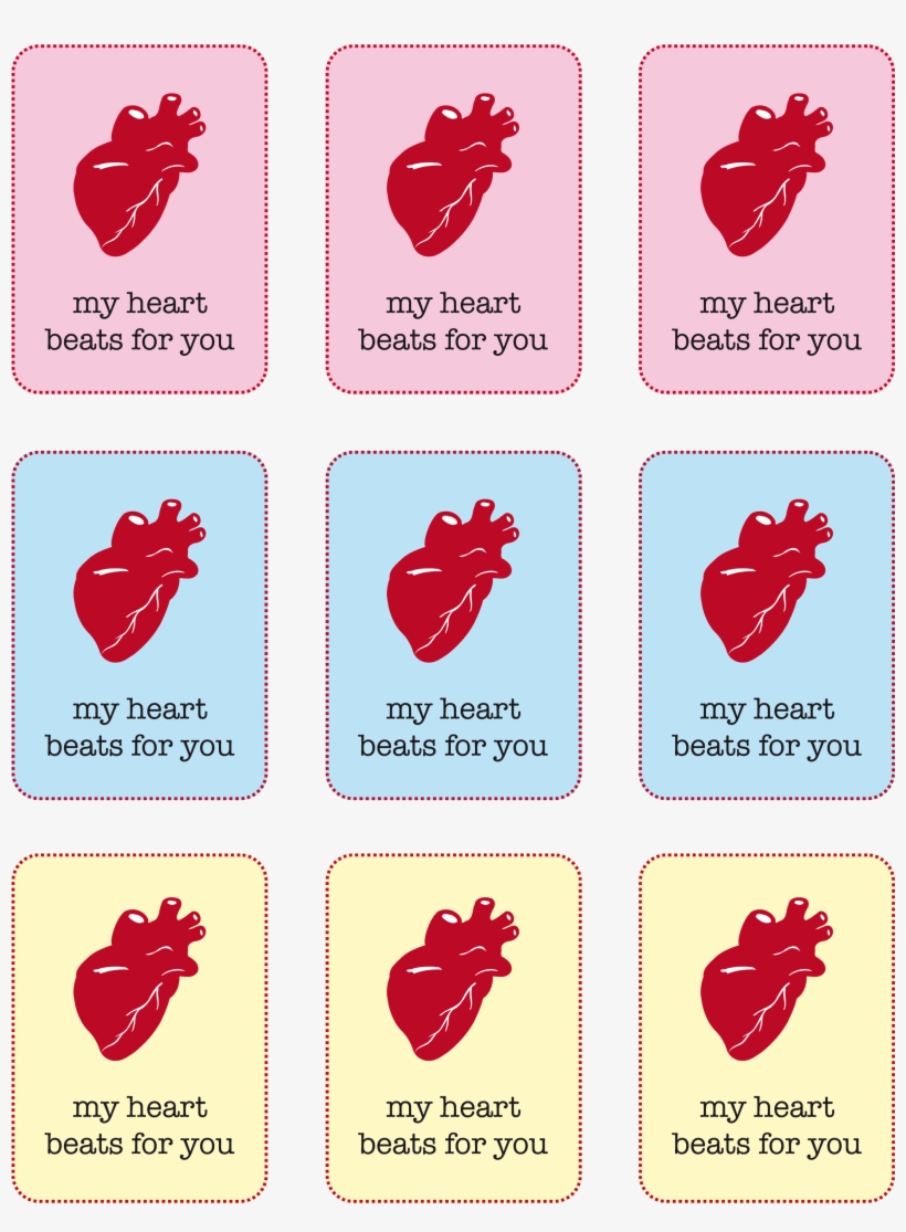 Valentineprintables Myheartbeatsforyou Multicolors, transparent png #1883170