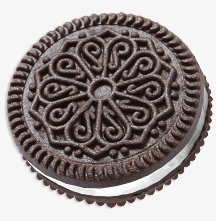 Black Biscuits With Vanilla Filling - Sandwich Cookies, transparent png #1883189