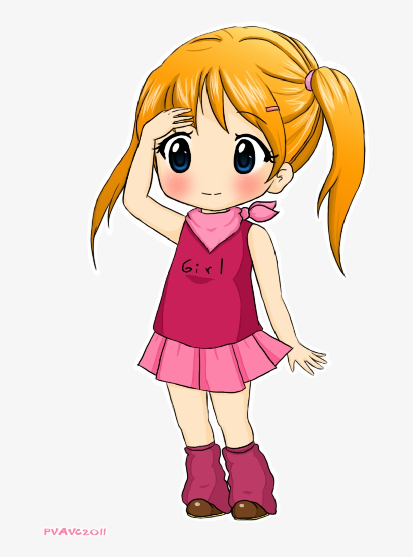 Hairstyles For Girls Anime Chibi Photo - Anime Small Girl Png, transparent png #1883217