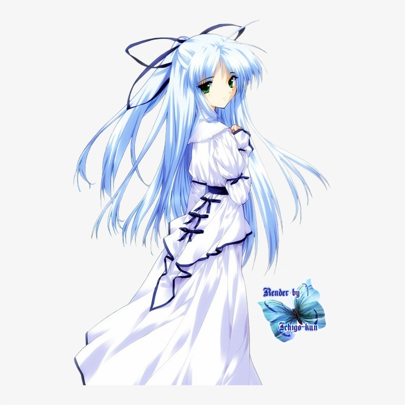 Animegirl - Blue Anime Girl Png, transparent png #1883419