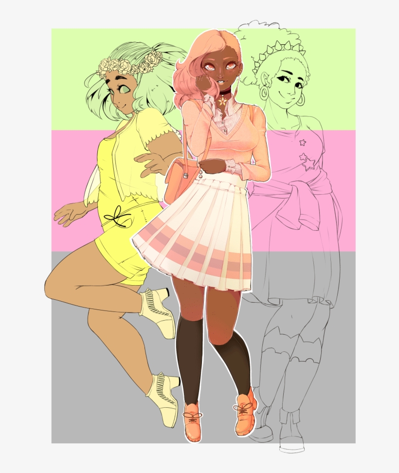 Draw Cute Anime Girls - Drawing, transparent png #1883557