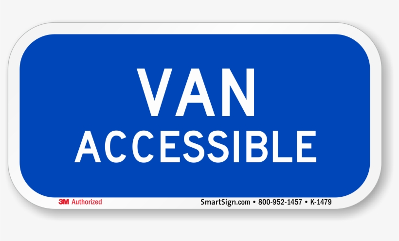 Ada Van Accessible Sign Reflective Grades Van Accessible - Van Accessible Sign, transparent png #1883590