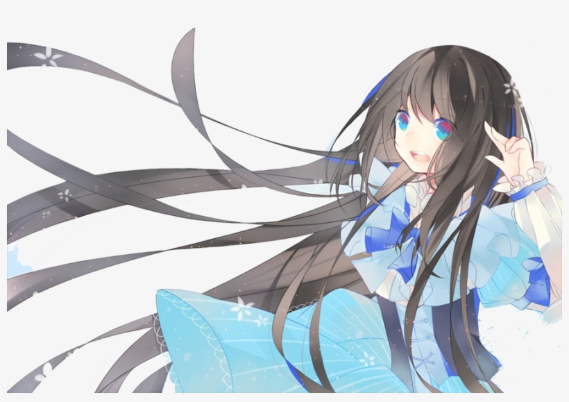 Google Image Result For Http - Anime Black Hair Blue Eyes Female Pokemon, transparent png #1883702