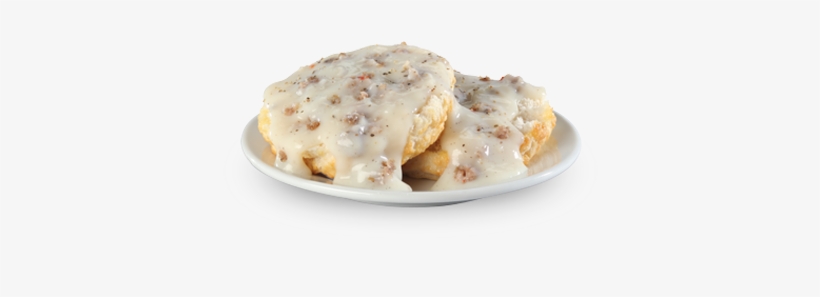 Gravy Biscuit Combo - Biscuit And Gravy Fried Egg And Ham, transparent png #1883792