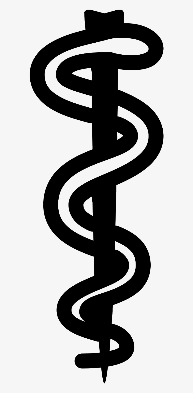Its An Image Of The Rod Of Asclepius - Calligraphy, transparent png #1883888
