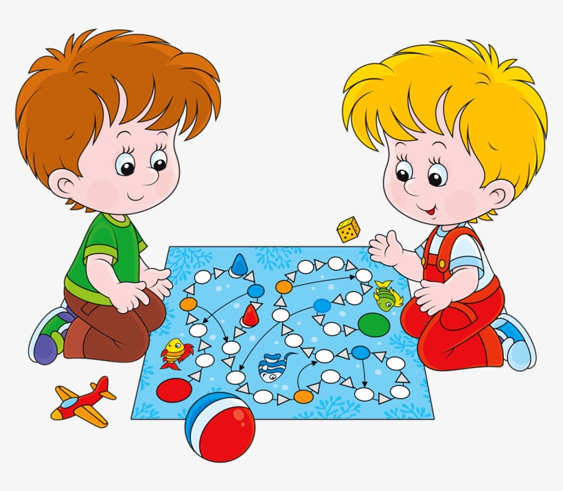 11 - Children Playing Snakes And Ladders Clipart, transparent png #1884053