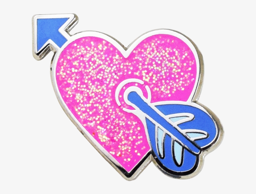 Heart With Arrow Emoji Pin - Emoji, transparent png #1884138