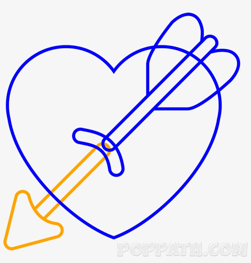 Finish The Arrow By Extending It From The Other End - Drawing, transparent png #1884295