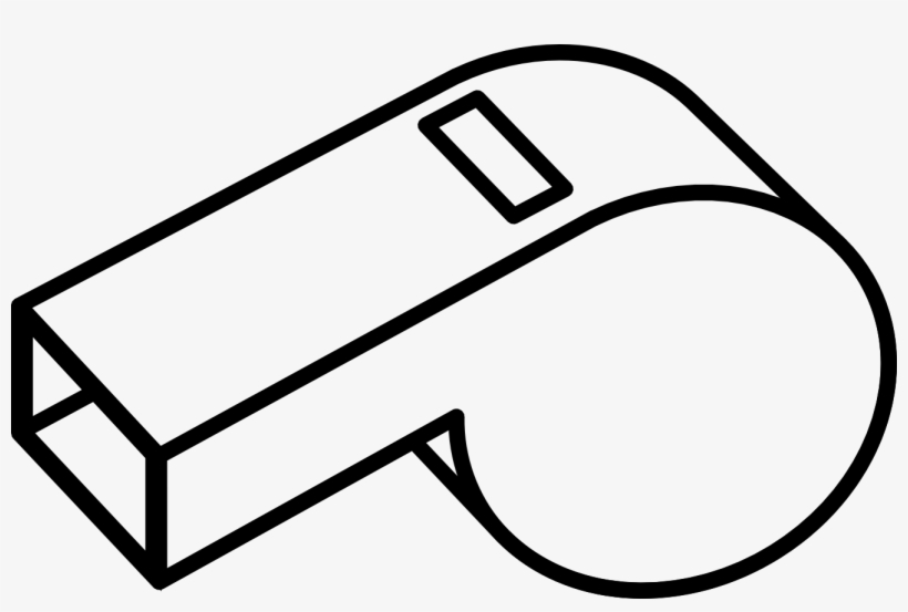 Image Transparent Stock Whistle Clipart Black And White - Whistle Clip Art, transparent png #1884775