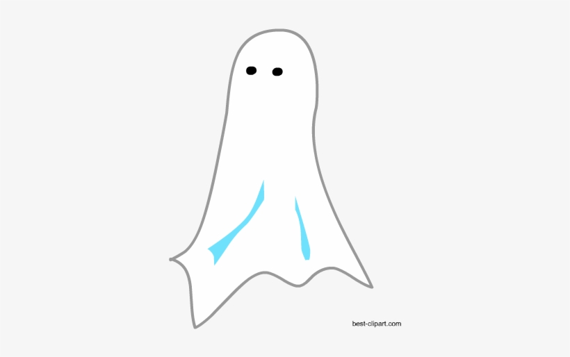 Cute Cartoon Ghost Free Clip Art - Cartoon, transparent png #1884827