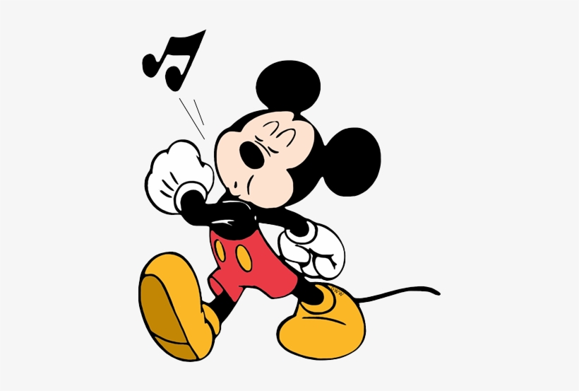 Mickey Mouse Whistling 미키 마우스 아트, 디즈니 아트, 월트 디즈니, 귀여운 - Mickey Mouse Coloring Pages, transparent png #1885064