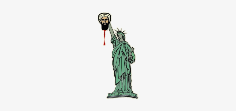 Osama Bin Laden & The Statue Of Liberty - Statue Of Liberty Holding Bin, transparent png #1885090