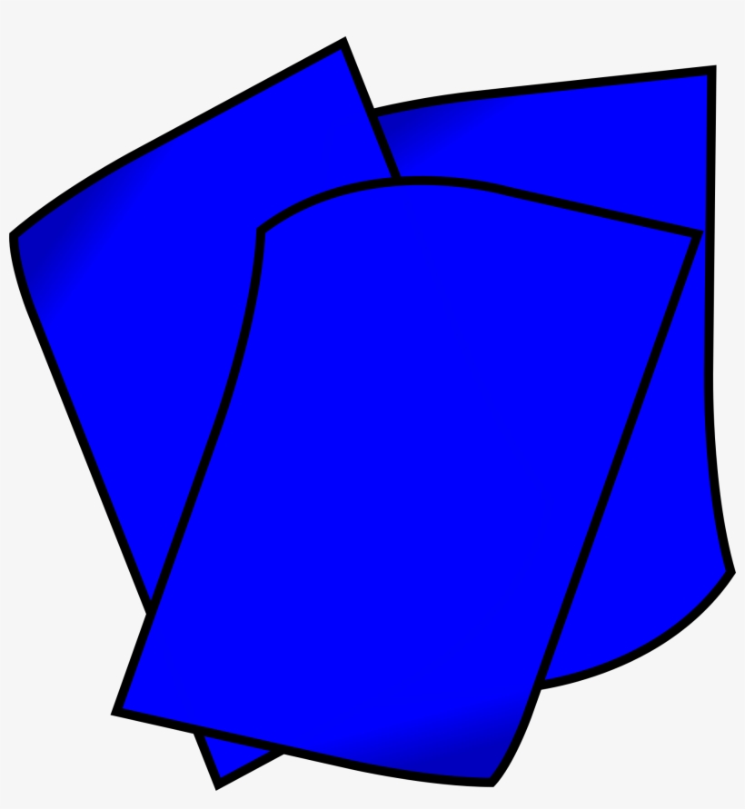This Free Icons Png Design Of Stack Of Blue Paper, transparent png #1885183