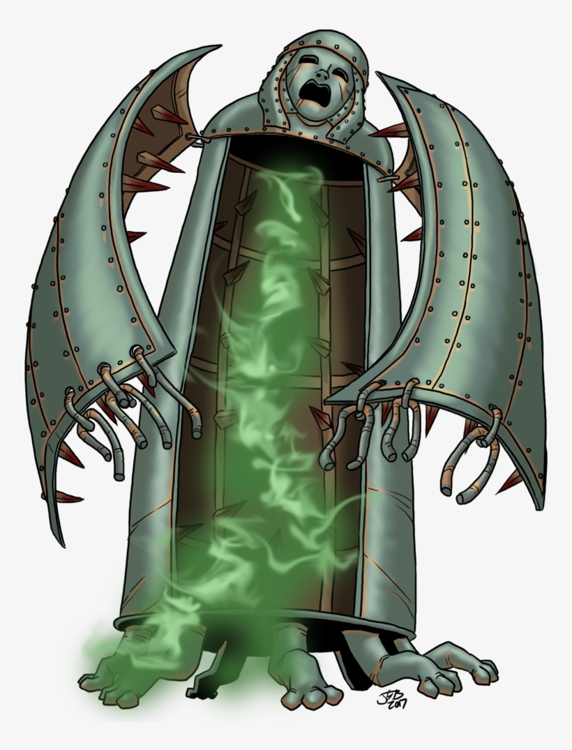Golem, Iron Maiden By Prodigyduck - Iron Maiden D&d Monster, transparent png #1886142