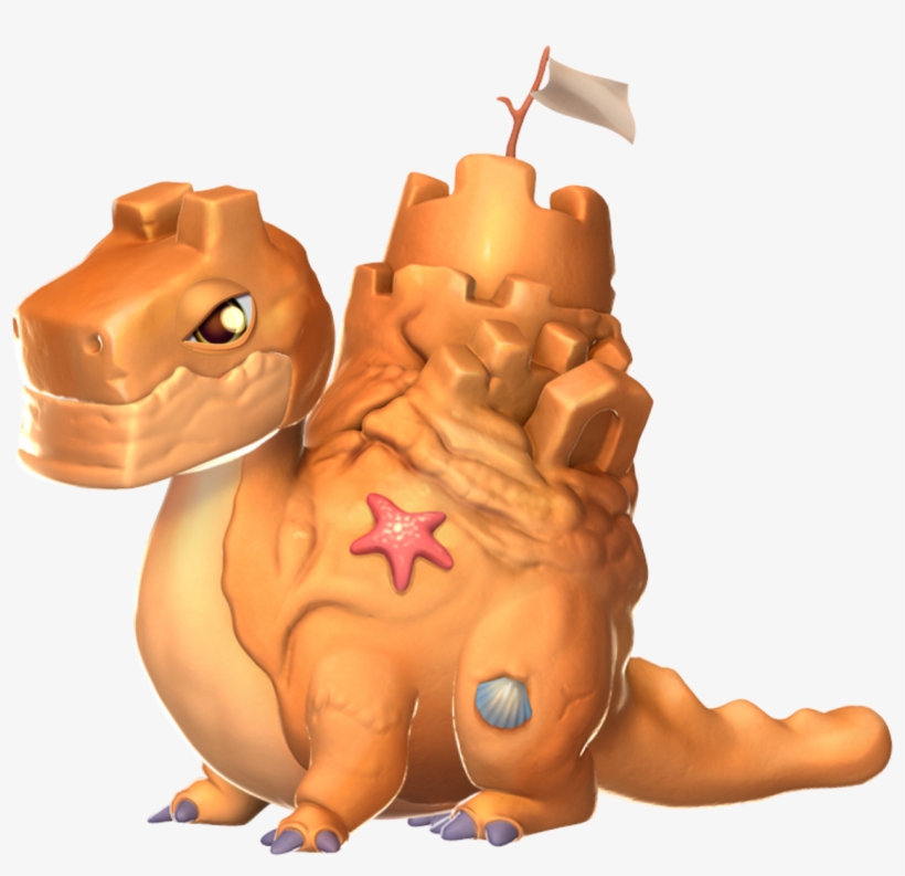 Sandcastle Dragon - Dragon Mania Legends Sandcastle Dragon, transparent png #1886401