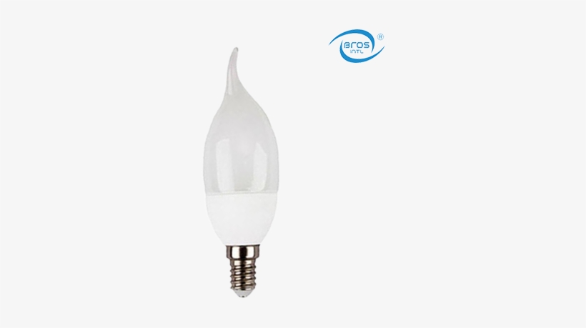 Led Candle Light Flame Tip C37 E27 - Daytime Candle Led Light Bulbs, transparent png #1886520