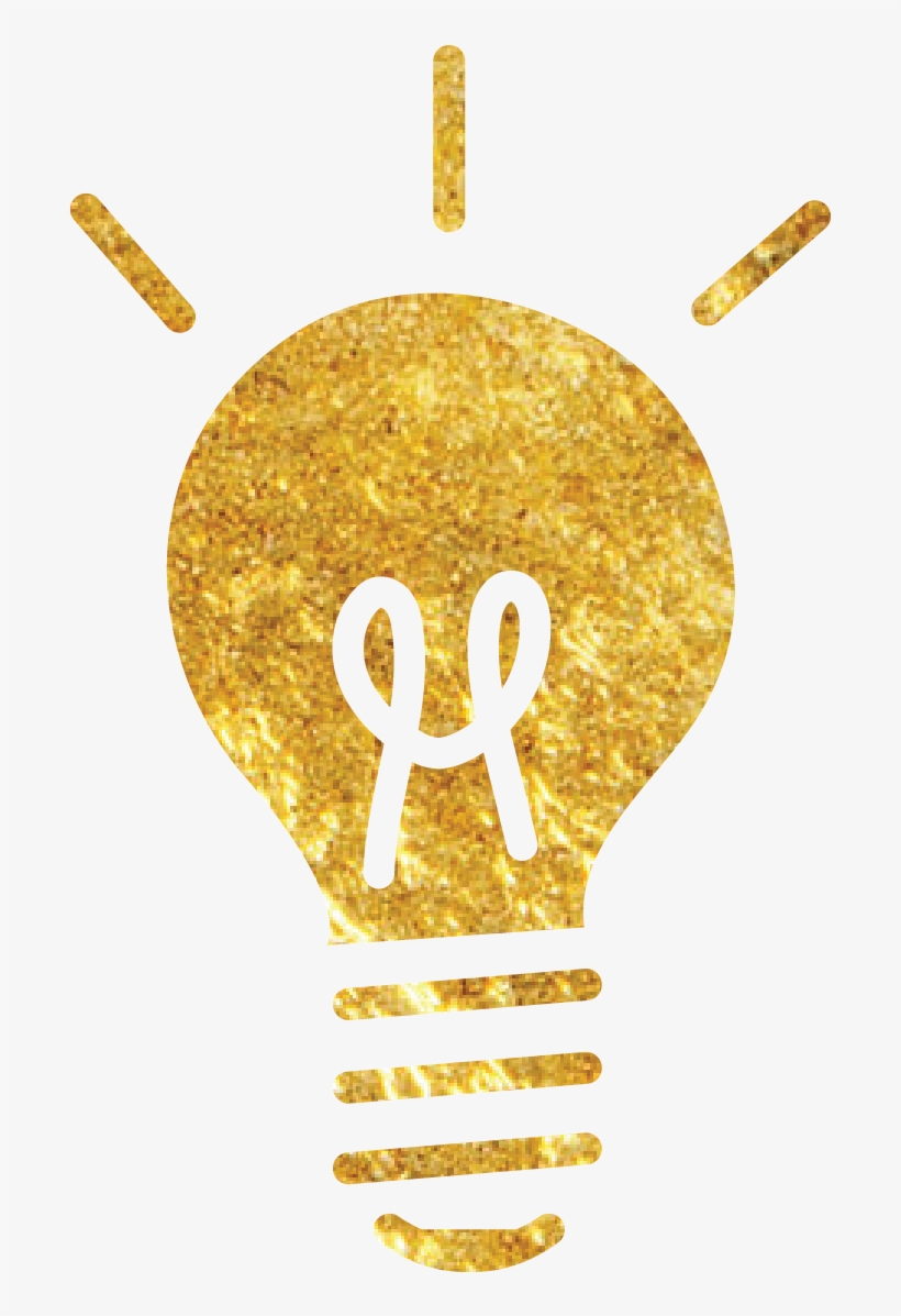 When You Install A Chandelier In The Middle Of The - Gold Bulb Png, transparent png #1886926