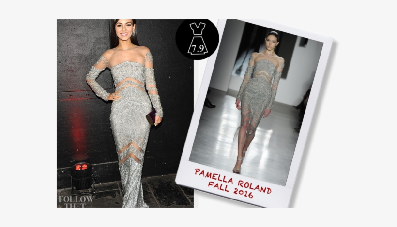 Victoria Justice In Pamella Roland Fall - A Glimpse Of Skin, transparent png #1888101