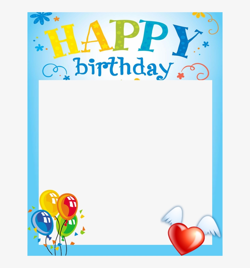 Free Happy Birthday Frame - Happy Birthday Border Design, transparent png #1888725