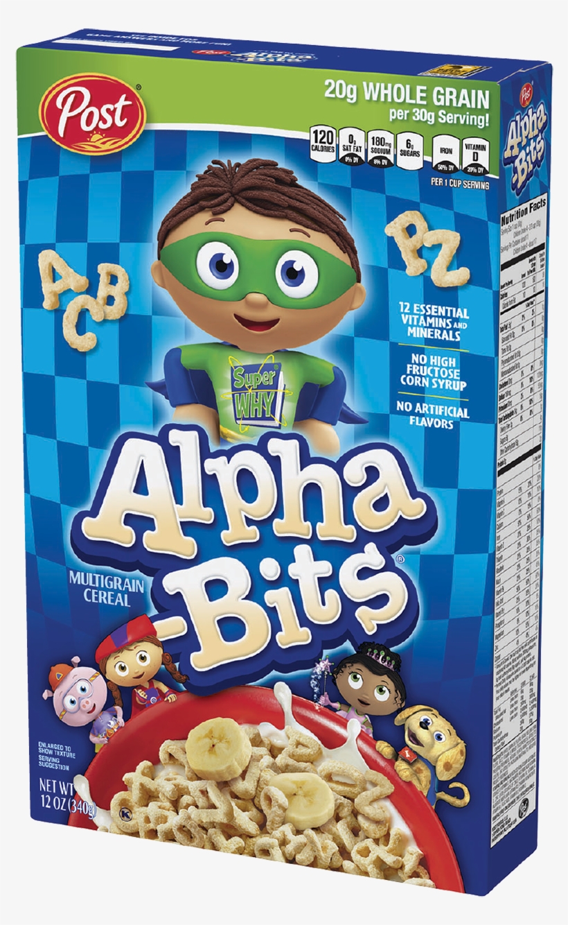 Post Cereal Box Download - Post Alpha Bits - 12 Oz, transparent png #1889098
