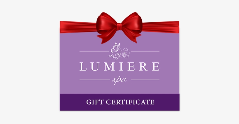 Lumiere Spa Gift Certificate, transparent png #1889099