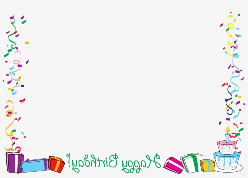 Birthday Border Clipartion Com - Border Birthday Frame Png, transparent png #1889208