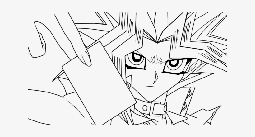 Yugioh Png Stock - Yu Gi Oh Lineart, transparent png #1889238