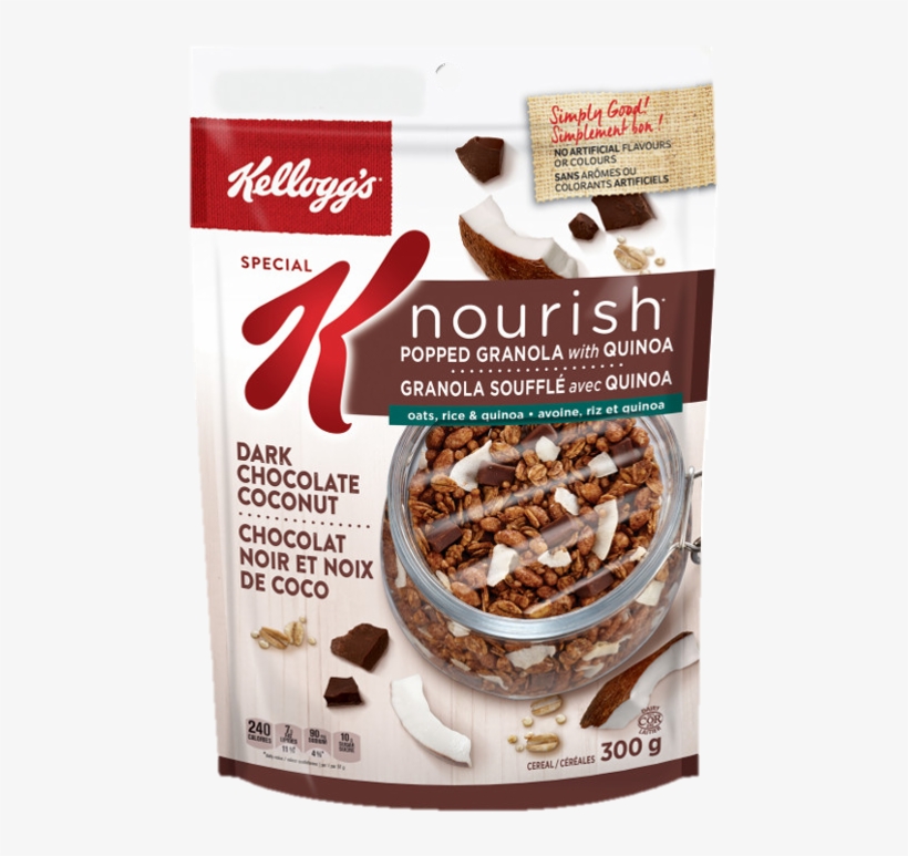 Special K Nourish* Dark Chocolate Coconut Popped Granola - Special K Nourish Granola, transparent png #1889258