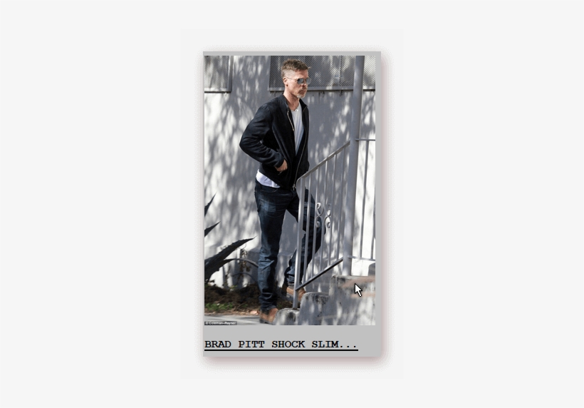 The Wicked Man Will See And Be Vexed, He Will Gnash - Brad Pitt After Divorce Skinny, transparent png #1889366